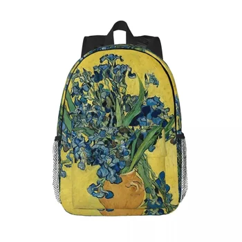 Van Gough - Рюкзаки Violets, подростковая сумка для книг, мультяшные школьные сумки для студентов, рюкзак для ноутбука, сумка через плечо большой емкости