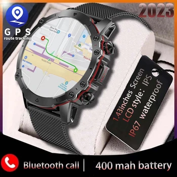 2024 привет, новые спортивные часы с GPS, механические смарт-часы, мужские смарт-часы для Android версии IOS с искусственным интеллектом, голосовой вызов BT