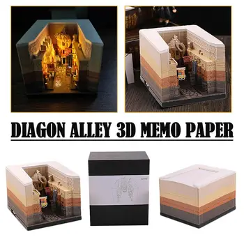 3D-блокнот Diagonal Alley, календарь на 2024 год, бумага для заметок 