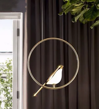 постмодернистская люстра bird design, настенный светильник для домашнего декора, островная люстра, одиночная подвесная лампа, светодиодная современная люстра