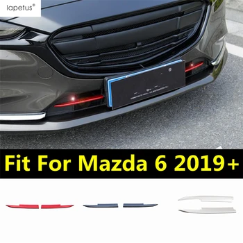 Передний капот Сетчатая решетка радиатора, решетка для гриля, накладка на нижний бампер, накладка на Mazda 6 2019-2021 Аксессуары из нержавеющей стали