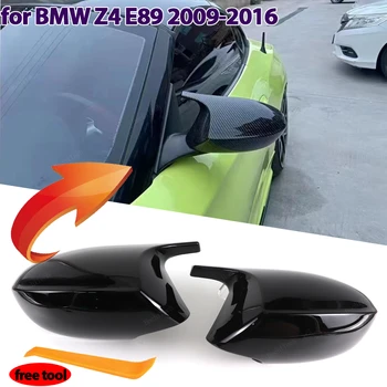 Черное Боковое Крыло из Углеродного Волокна, Крышка Зеркала заднего Вида, Крышка M Look Shell sDrive28i sDrive30i sDrive35i для BMW Z4 Z 4 E89 2009-2016