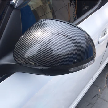 ABS Ярко-черный для Volkswagen VW Tiguan 2008-2015 Крышка зеркала заднего вида Наклейка для отделки заднего вида Аксессуары