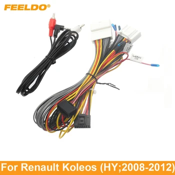 Автомобильный 16-контактный Адаптер Жгута Проводов FEELDO Для Renault Koleos (HY; 2008-2012) OEM-Радио С Головным Устройством для установки 6CDC