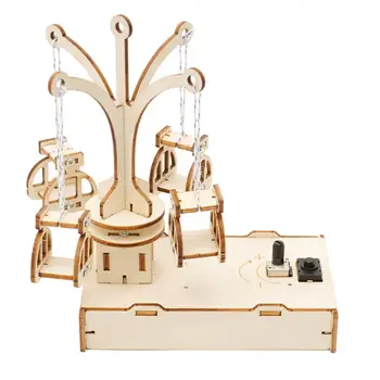 Наборы для научных экспериментов из дерева своими руками, конструкторы, обучающая игрушка на вращающемся стуле, научная игрушка для детей 8, 9, 10, 11, 12 лет