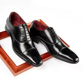 Мужская официальная обувь 2023 Летние туфли для смокинга, мужская Модная Высококачественная Кожаная Деловая Оригинальная Офисная свадебная модельная обувь