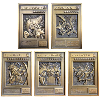 6 Моделей Yu-Gi-Oh Рельефные Металлические Карты Темная Волшебница Девушка С Голубыми Глазами Белый Дракон Египетский Бог Аниме Коллекция Игр Открытки Подарочные Игрушки