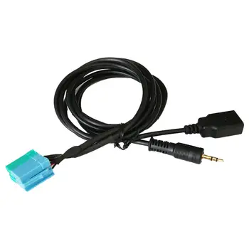 AUX USB Кабель-адаптер Конвертер Разъем Аудиокабель 3,5 мм Универсальный для автомобильной стереосистемы