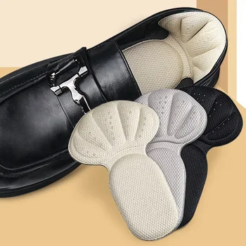 Наклейки на пятки, накладки для защиты пятки кроссовок, облегчающие боль, уменьшающие размер обуви, наполовину смягчающие пяточные вставки, Т-образная накладка для ухода за ногами для обуви