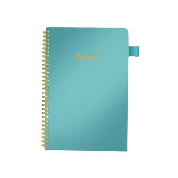 Чистый блокнот для рецептов, пустой блокнот для записей в книге рецептов, дневник в спиральном переплете, 120-страничный блокнот для любителей готовить