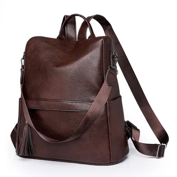 рюкзак для женщин 2023, новый винтажный противоугонный рюкзак на одно плечо, рюкзак для отдыха на природе двойного назначения