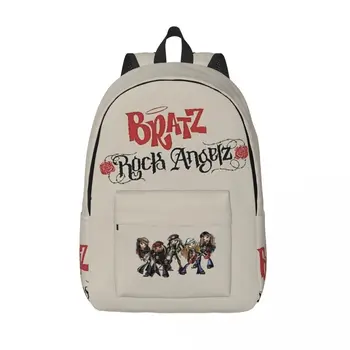 Рюкзак группы Bratz Rock Angelz для мальчиков и девочек, студенческая школьная сумка для книг, рюкзак для дошкольного учреждения, сумка для начальной школы на открытом воздухе