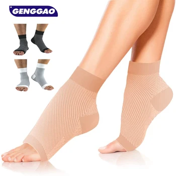 1 пара компрессионных носков от фасциита для женщин и мужчин - лучший компрессионный рукав для лодыжек, обеспечивает поддержку свода стопы и облегчение боли в пятке