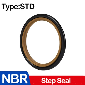 1 ШТ. Ступенчатое уплотнение STd/GRS Сальник Поворотного соединения NBR Уплотнительное кольцо Уплотнительное Кольцо Поршневого штока Высокая Термостойкость Износостойкость