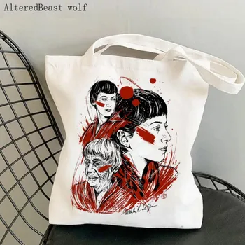 Женская сумка для покупок Ursula K Le Guin С Принтом Custom Canvas Tote Bag Harajuku Shopping Canvas Shopper Bag girl Tote Сумка через плечо
