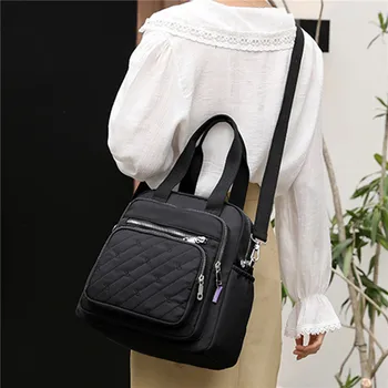 2024 Новые 7 цветов сумок через плечо для женщин, одинарная и двойная женская сумка через плечо, сумка-мессенджер с несколькими застежками-молниями, большая женская летняя сумка