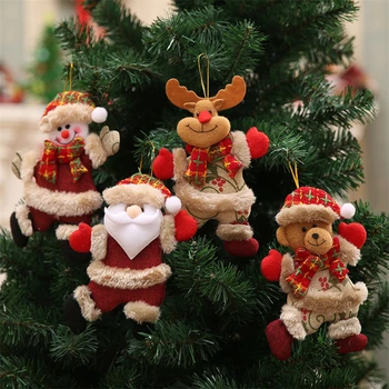 2024 Рождественские украшения для дома, Подвесные украшения, Куклы, Декор для Рождественской елки, Новогодние Рождественские аксессуары, Детские Игрушки, подарки