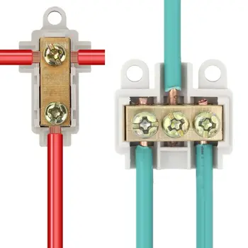 Блокирующий соединитель провода Блок быстрого обжима Клемма ответвления высокой мощности клемма проводки Т-типа клемма быстрого подключения провода