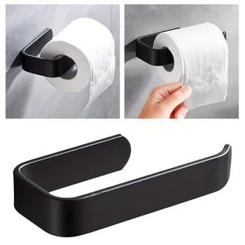 Акриловый держатель для рулона бумаги, Черная вешалка для туалетных салфеток, Подставка для перфорированной бумаги, Аксессуары для ванной комнаты, Вешалка для туалетных салфеток, Кухонная бумага