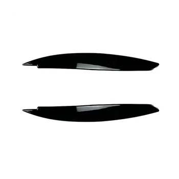 Автомобильная Глянцево-черная Накладка на брови лампы Фары для 1 Серии E81 E82 E87 E88 2008-2013 Автомобильные Веки Крышки