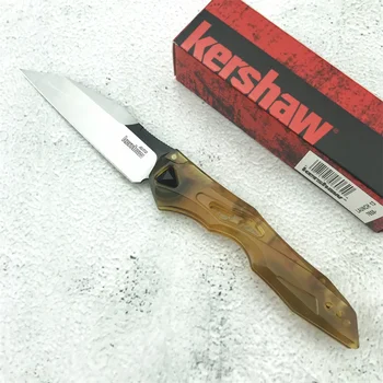Складной нож Kershaw 7650 Fast AU /TO Open с лезвием D2, коричневой ручкой PEI, военные охотничьи карманные ножи-клипсы