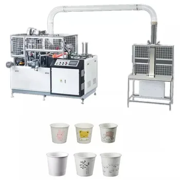 Высокоскоростная машина для изготовления бумажных кофейных стаканчиков Цена по прейскуранту завода-изготовителя 100-110 шт / мин Автоматическая машина для формирования бумажных стаканчиков весом 2-16 унций для продажи