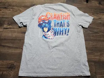 Мужская двусторонняя футболка XL Crawfish That's Why Patriotic Dog