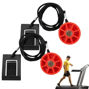 2шт Универсальная беговая дорожка Магнитный предохранительный выключатель Магнитный Всасывающий тренажер для бега Ключ безопасности для мужчин для упражнений