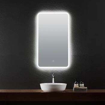 Датчик белого света Сенсорный выключатель Акриловая кромка ванны светодиодное зеркало для ванной комнаты