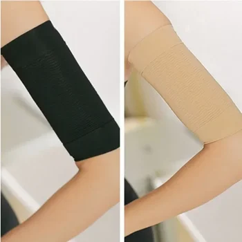 1 Пара утягивающих компрессионных бандажей для рук для похудения, которые помогают придать форму верхней части рукава, Массажная лента для женщин