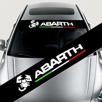 Автомобильный стайлинг Автомобильный отражающий баннер на лобовом стекле, наклейка на автомобиль для Fiat 500 ABARTH Auto Exterio car styling