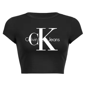 Новая Женская футболка с буквенным принтом Summe, Короткий рукав, O-образный вырез, Однотонный Укороченный Пупок, Женские укороченные Топы, Модная футболка