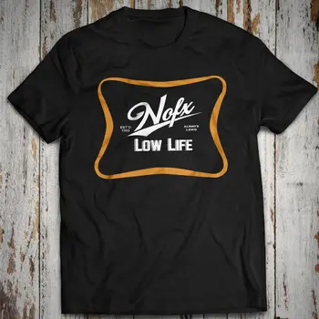 Хлопковая футболка NOFX Low Life Fat Mike, Эрик Мелвин, Эрик Сандин, Панк в Drublic El