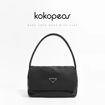 Дизайнерская нейлоновая сумка-тоут KOKOPEAS, высококачественная Эко-сумочка-клатч с клапаном, легкая повседневная женская сумка-бумажник для телефона