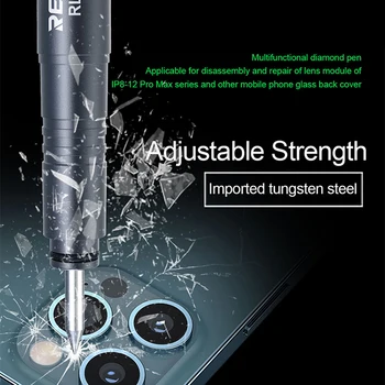 Ручка для демонтажа RELIFE RL-066 для iPhone 8-14Pro Max Задняя крышка, стекло камеры, объектив, трещина, Инструменты для ремонта телефона