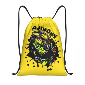 Сумка для мотогонок Rossi на шнурке Женская Мужская Складная Спортивная сумка для спортзала, рюкзаки для покупок
