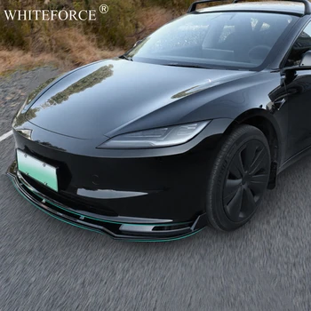 Для Tesla Model 3 Highland 2023-2024 Передний Бампер, Окружающий Переднюю Кромку, ABS Крышка Лопаты Модель 3 + Защита От ударов Передний Совок