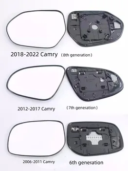 Для Toyota 2006-2022 Camry Объектив Зеркала заднего Вида Объектив Зеркала заднего Вида Отражатель Объектив С Подогревом