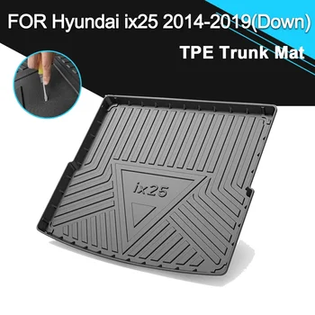 Коврик для заднего багажника автомобиля, нескользящая водонепроницаемая резина, Аксессуары для грузовых лайнеров из TPE для Hyundai ix25 2014-2019 (нижний)