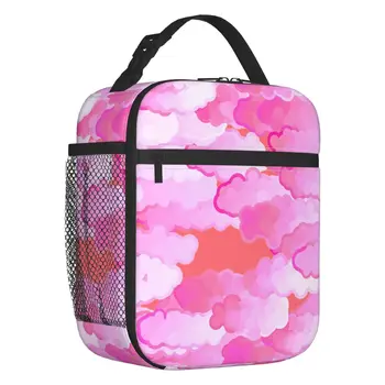 Изготовленная на заказ Японская сумка для ланча Clouds Женская Теплая сумка-холодильник с изоляцией для ланча для офиса для взрослых