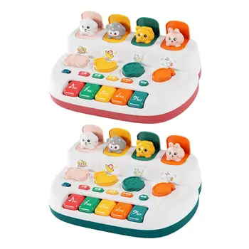 Интерактивная детская игрушка с кнопками и цветами, музыкальное обучение малышей, игрушки для сенсорной активности младенцев, подарки для детей от 1 года