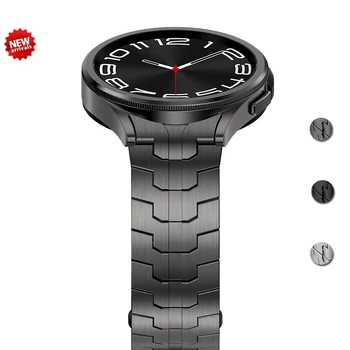 Ремешок из нержавеющей Стали для Samsung Galaxy Watch 6/5/4 40 мм 44 мм 6/4 classic43, 47 мм 42, 46 мм Без Зазоров Металлический Ремешок 5 Pro 45 мм браслет