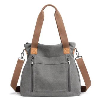 Женская сумка-мессенджер, новая универсальная ручная женская холщовая сумка большой емкости, женская повседневная сумка через плечо