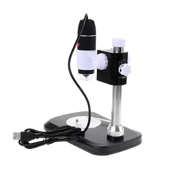 1600X 8 Светодиодный Цифровой Микроскоп USB Эндоскоп Камера Лупа Электронный Монокулярный Микроскоп с подставкой