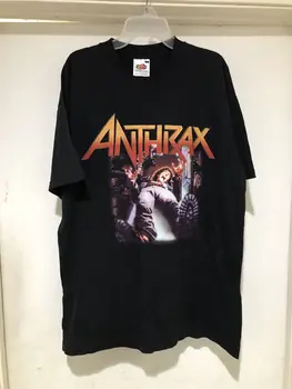 Винтажная футболка 2000-х Anthrax Spreading The Disease L Metal Battle Jacket Slayer