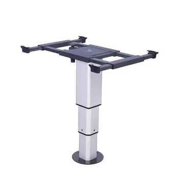 Экономичный современный Одноногий Электрический металлический обеденный стол с регулируемой высотой, детали для дома на колесах, Телескопические ножки стола