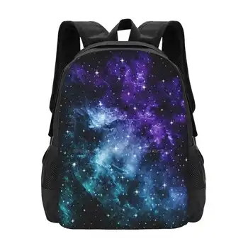 Фиолетово-бирюзовая туманность Галактика Мечта #1 # Декор # Художественные школьные сумки для девочек-подростков, Дорожные сумки для ноутбуков, Графический дизайн, Абстрактная Научная Фантастика
