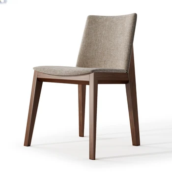 Обеденный стул в скандинавском минималистичном стиле, мебель для гостиной, ресторан из массива дерева, скошенный стул для отеля, Модный стул для учебы