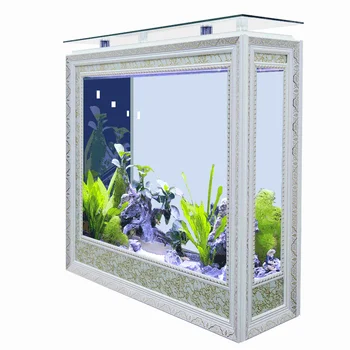 Европейский аквариум с золотыми рыбками среднего размера, 1 метр, креативная гостиная, домашняя стеклянная перегородка, экран