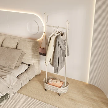 Напольная передвижная вешалка для одежды в спальне в стиле XK Cream Прикроватное Пальто 